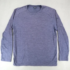 Icebreaker Base Layer Mens's XL Navy Blue Merino Wool Cool-Lite Long Sleeve