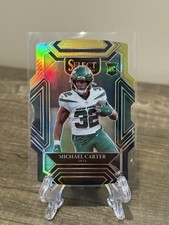 2021 Select Michael Carter #271 Yellow And Black Club Level Prizm Die Cut Jets