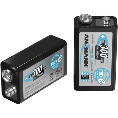 Ansmann maxE 6LR61 9 V Block-Akku NiMH 300 mAh 8.4 V 1 St.