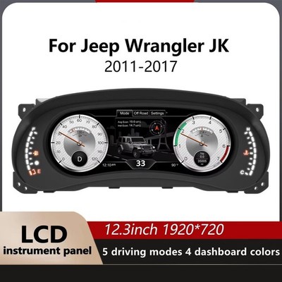 Car Digital Display Instrument Cluster Speedometer For Jeep Wrangler 2011-2017