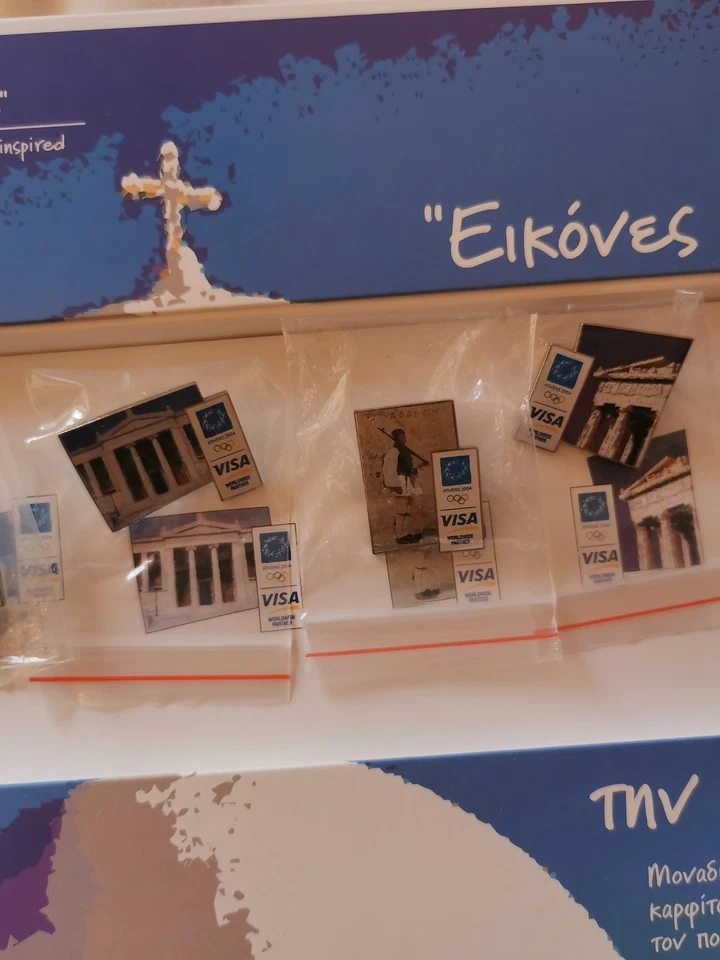Athens 2004 Olympic Games VISA Memorabilia "Views of Greece" Official Pin Set - Image 4 of 4