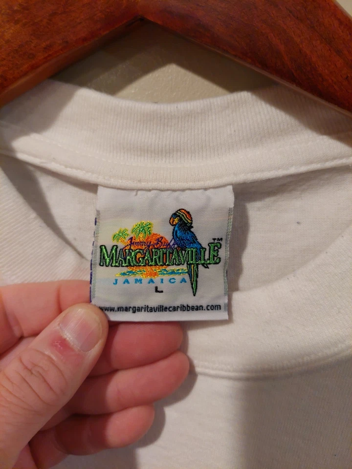 Vintage 90s Jimmy Buffett Margaritaville L Shirt 1999 No Shirt Shoes No Problem - Image 4 of 4
