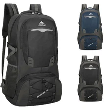 60L Camping Hiking Backpack Nylon Travel Bag Waterproof Outdoor Rucksack Men