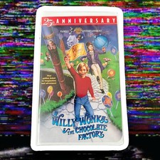 Willy Wonka and the Chocolate Factory VHS Tape 25th Anniversary Vintage 1971