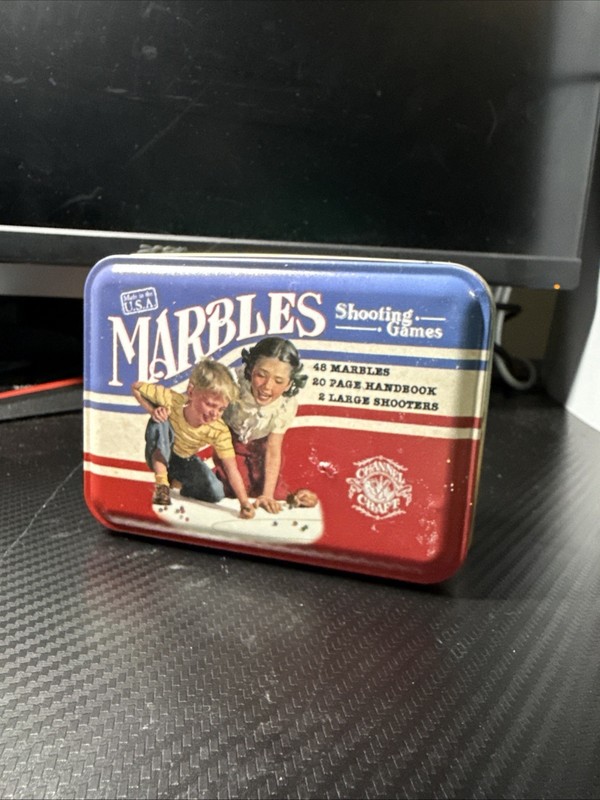 Channel Craft Old-Fashioned Shooting Marble Game in Classic Tin NEW SEALED