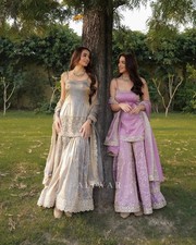 Designer Indian Wedding Dress Pakistani Bollywood Top Plazzo New Party Wear