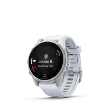Produktbild - Garmin FENIX 8 AMOLED 43 mm Smartwatch Silber Weiß Bluetooth Touchdisplay