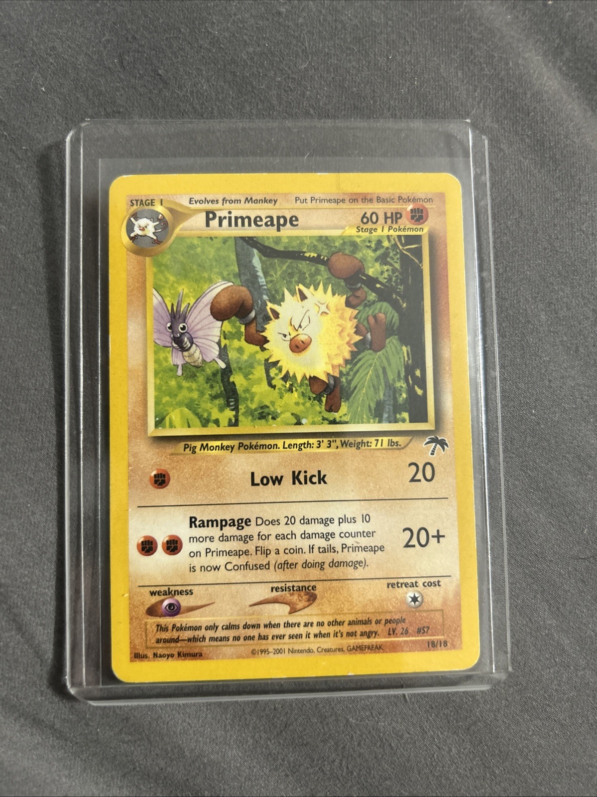 Pokemon TCG Primeape 18/18 Southern Islands 2001- NM