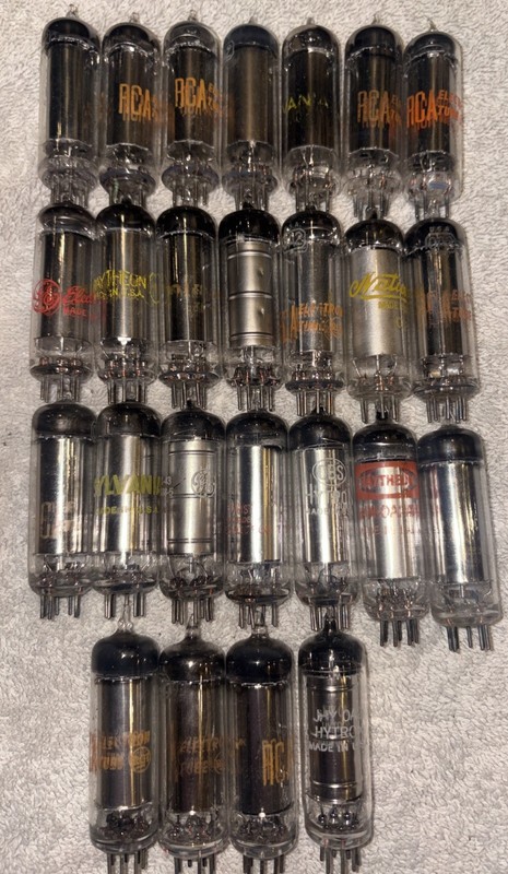 0A2 Vaccum Tubes Lot Of 25 RCA Sylvania Hytron Etc Tested Good