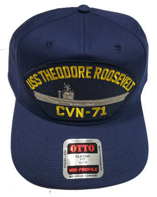 USS THEODORE ROOSEVELT CVN-71 - NAVY BLUE - Veteran Owned Business