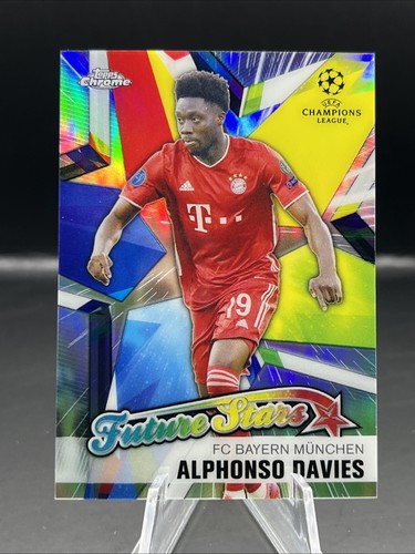 2021 Topps Chrome - ALPHONSO DAVIES FUTURE STARS REFRACTOR #FS-AD - Picture 2 of 3