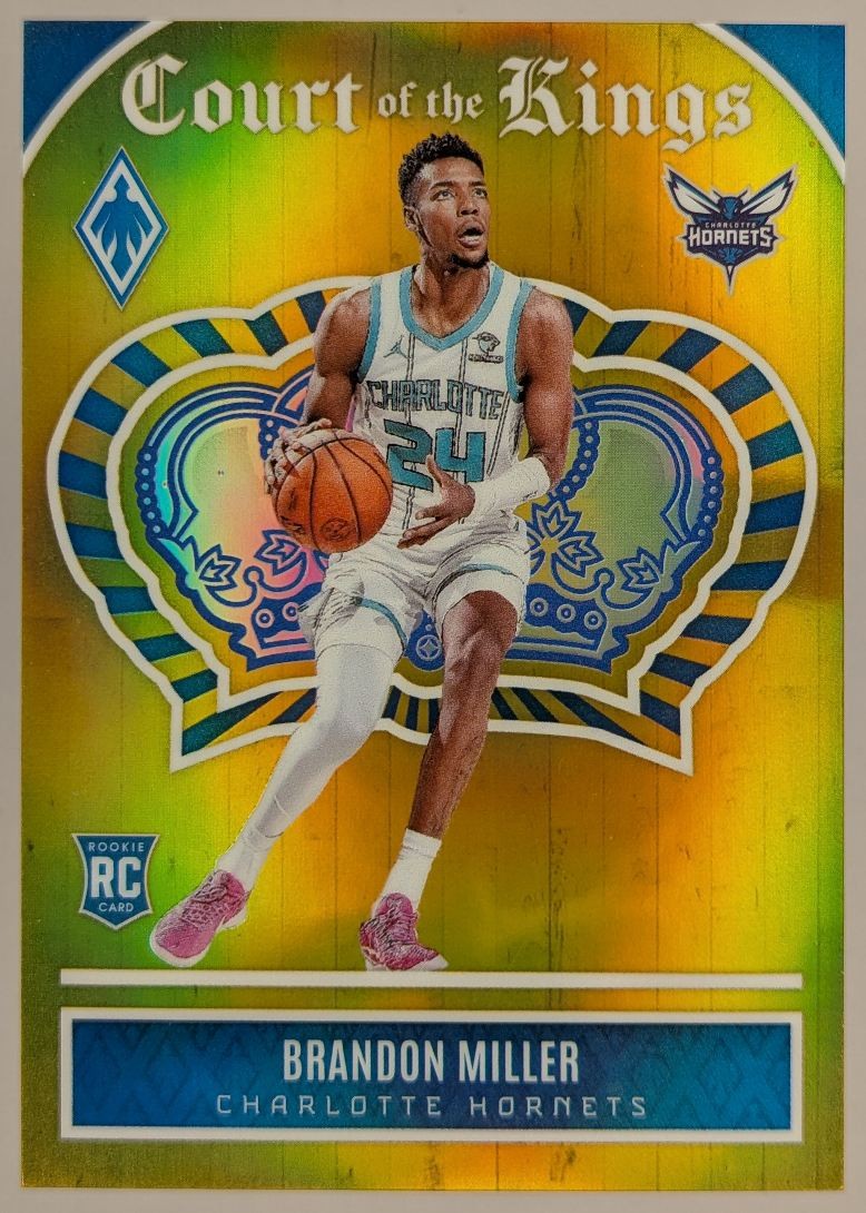2023-24 Panini Phoenix Court of the Kings Gold /10 Brandon Miller RC 07/10