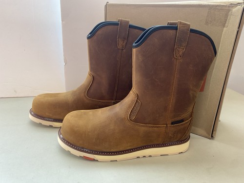 BRUNT Workwear Men's 9" Bolduc Composite Toe Waterproof Pull-On Boot Size 10.5