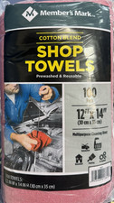Member's Mark Commercial 12" X 14" Shop Towels 100 Count Multipurpose Cleaning