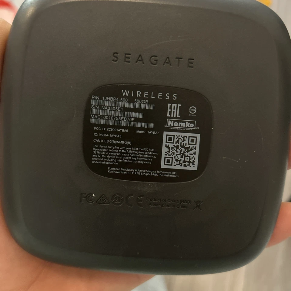 Seagate Wireless Mobile Portable Hard Drive Storage 500GB 1AYBA5 - Image 3 of 4