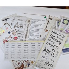 Creative Memories Lot of Stickers and Organization Dividers From 90's 2000's