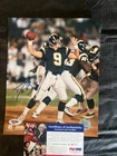 DREW BREES SIGNED 8X10 PHOTO PSA/DNA CHARGERS