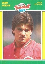 Danny Jackson 1989 Fleer Baseball MVPs 21 Cincinnati Reds Baseball Card