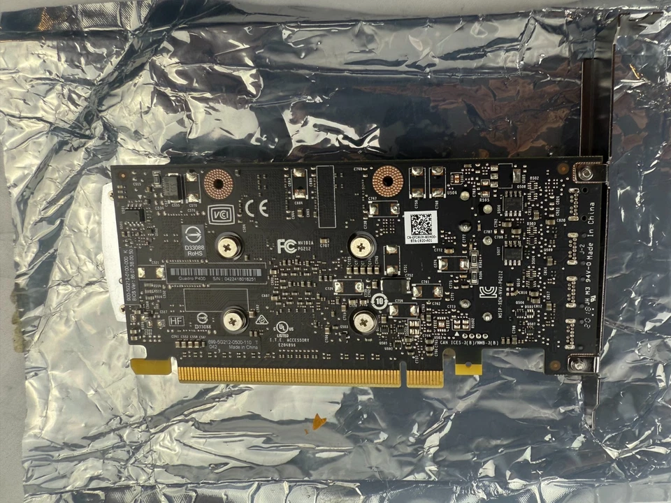 Nvidia Quadro P400 2GB Video Card 3x Mini Display Port Full Height & LP Brackets - Image 4 of 4