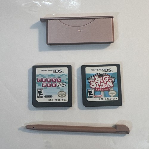 Nintendo DS Lite Metallic Rose Gold /Pink Handheld Console Bundle USG-001 Tested - Picture 15 of 19