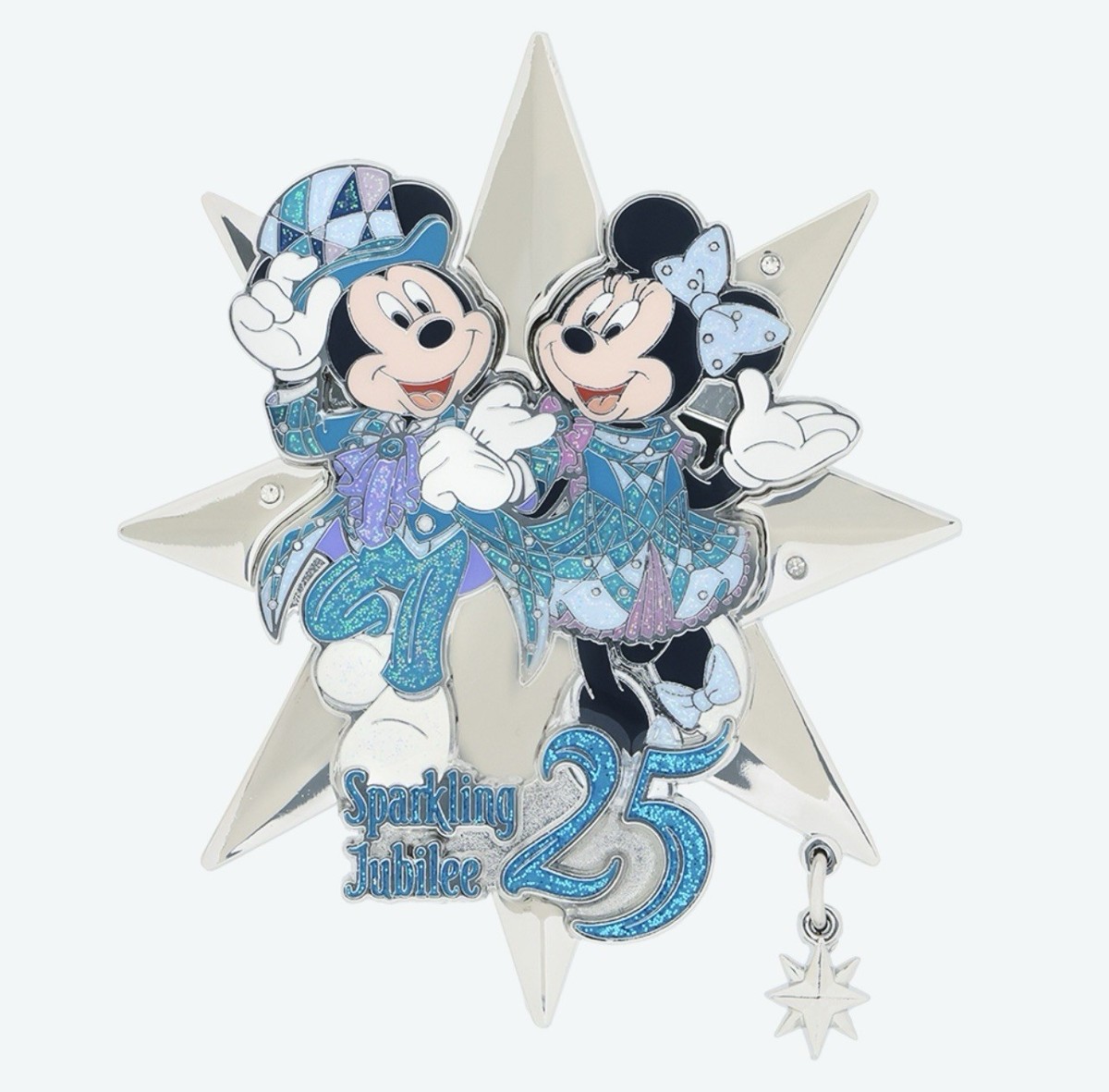Tokyo Disney Sea 25th Anniversary Mickey Pin Badge Sparkling