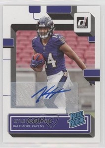 2022 Panini Donruss Rated Rookie Auto Kyle Hamilton #338 Rookie Auto RC