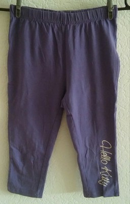 Hello Kitty 3/4 Leggings Mädchen Sommer-Hose Farbe: Lila  Gr. 140/146