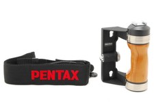  TOP MINT w/Strap Asahi PENTAX 6x7 67 67II Wood Hand Grip Hot Shoe From JAPAN