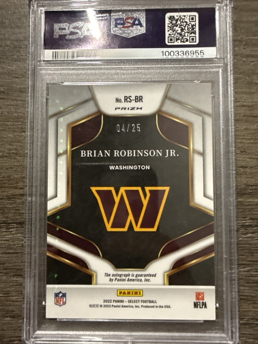 2022 Panini Select - Rookie Signatures Brian Robinson Jr. #RS-BR