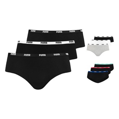 3er Pack PUMA Damen Iconic Hipster Hipsters Pantys Slips S M L XL