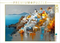 Calvendo Puzzle Santorini - Am FrüHen Morgen | 1000 Teile Lege-GrößE 64 × 48 Cm