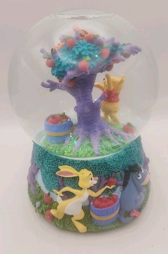 Music Box Vintage Disney Winnie The Pooh Snow Globe Wonderland Music Co - Foto 3 di 9