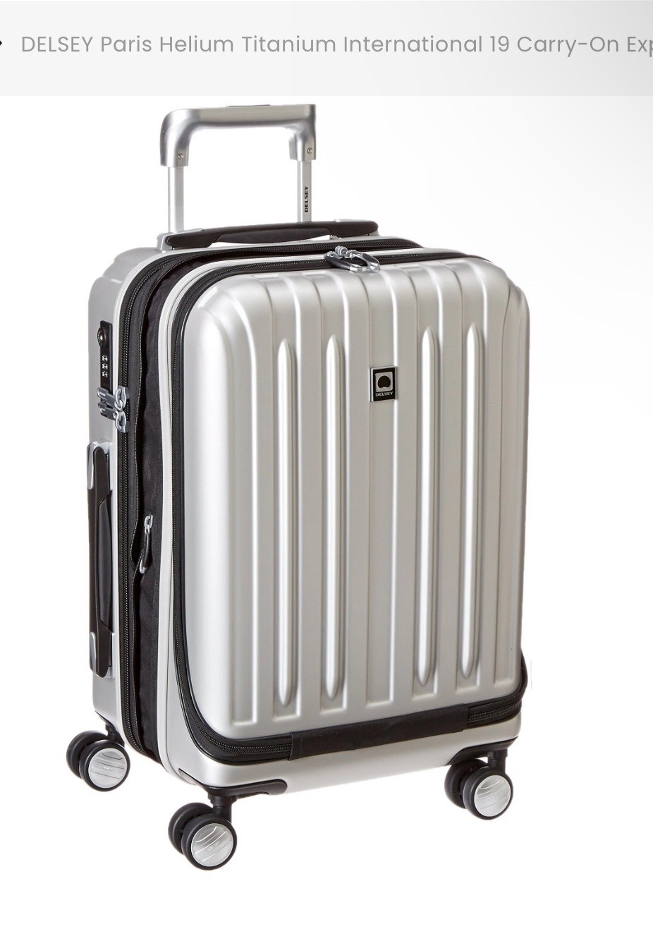 Spinner 19" Silver Titanium Laptop Pocket