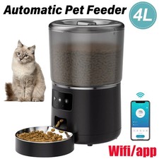 4L Smart Cat Dog Food Feeder APP Wifi Pet Food Dispenser Automatic Cat Feeder AU