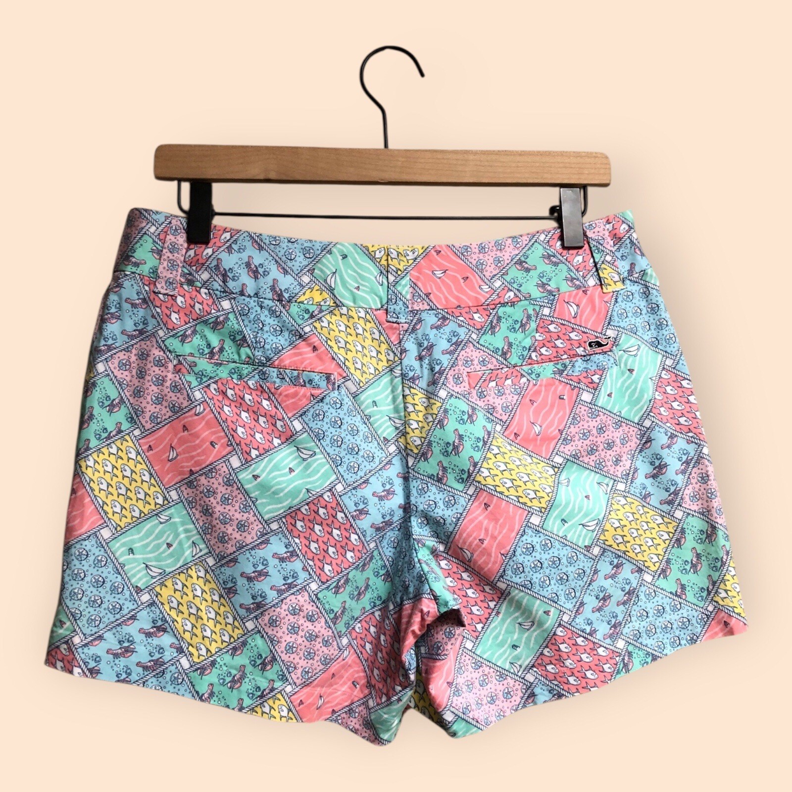 Vineyard Vines Multicolor Patchwork Patterned Sho… - image 4
