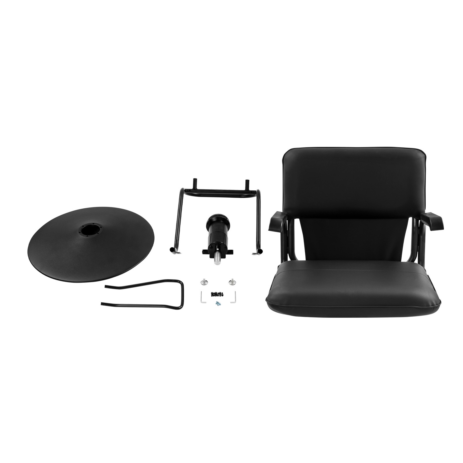 Salon Styling Chair, 360° Swivel Barber Chair, Adjustable Beauty Chair black