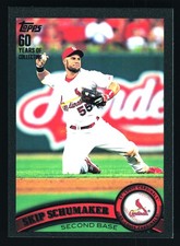 Skip Schumaker St. Louis Cardinals 2011 Topps Black #429 SN /60
