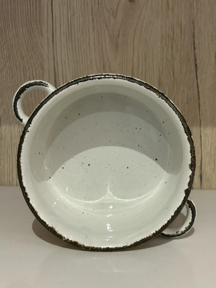 Stonehenge Sun 4.5 inch Two Handled Soup Bowl 1970s Eve Midwinter Dessert Cereal - Image 3 of 4