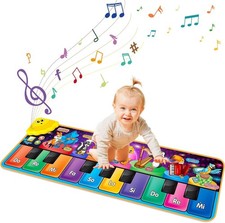 Kids Musical Piano Mats with 25 Music Sounds,Musical Toys Baby Floor Piano Keybo
