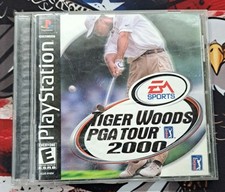 Tiger Woods PGA Tour 2000 (PS1 PlayStation 1) Complete w/ Manual CIB Black Label
