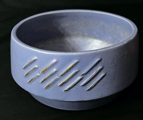 Early McCoy Pottery Light Blue Vesta Line Art Deco Planter