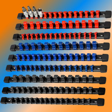 9PC ABS Socket Organizer 1/2 3/8 1/4 inch Drive Socket Rail Holders Wall Mount