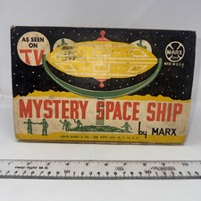 Marx Mystery Space Ship Play Set UFO 1960 s Made in USA - BOX ONLY