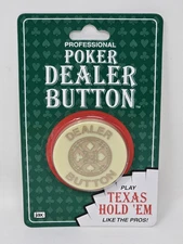 2004 Jax Professional Poker Dealer Button, Cream/Beige - New & Sealed