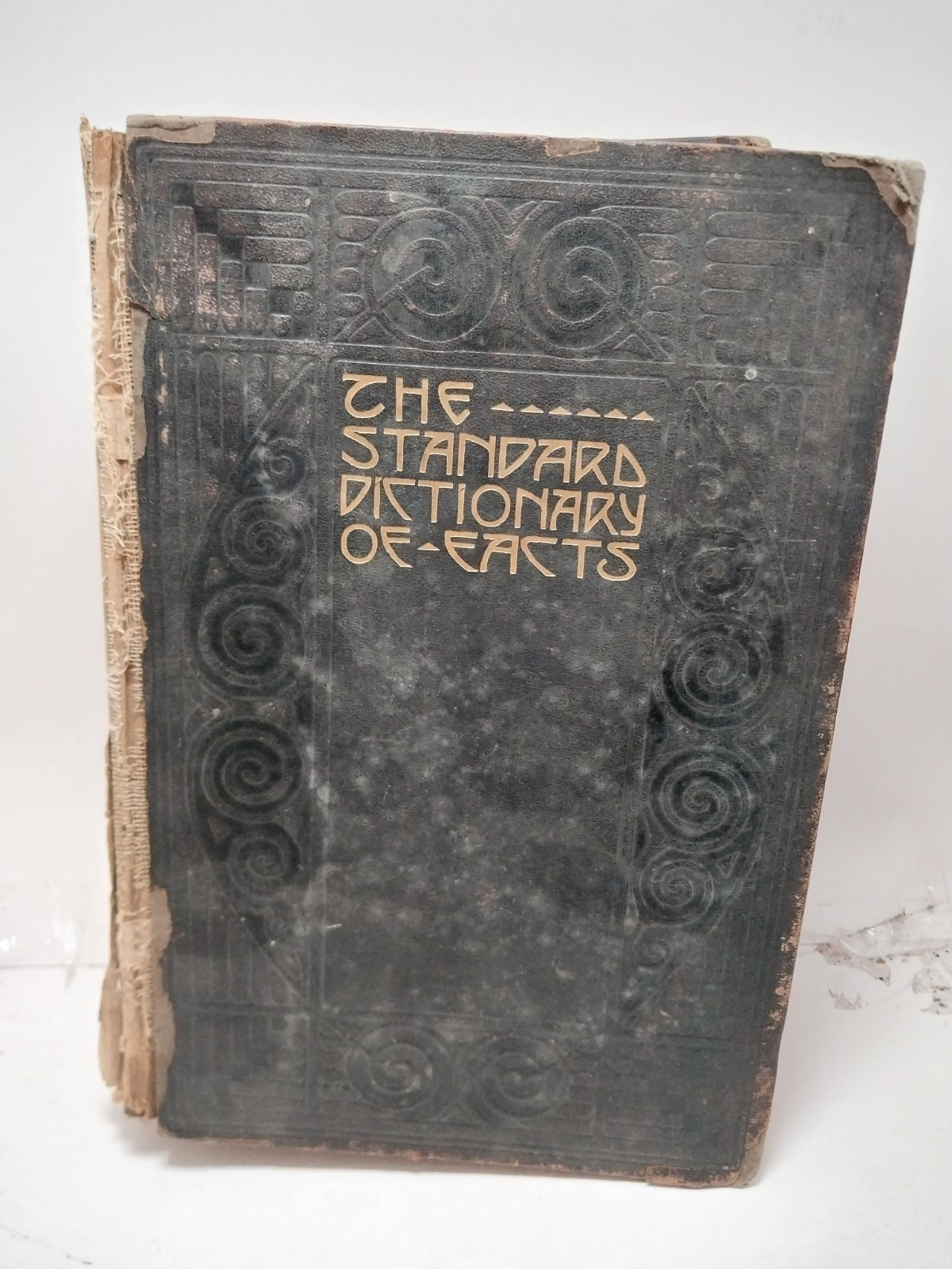 1913 Antique Hardcover Standard Dictionary of Facts BH Vintage Reference Book