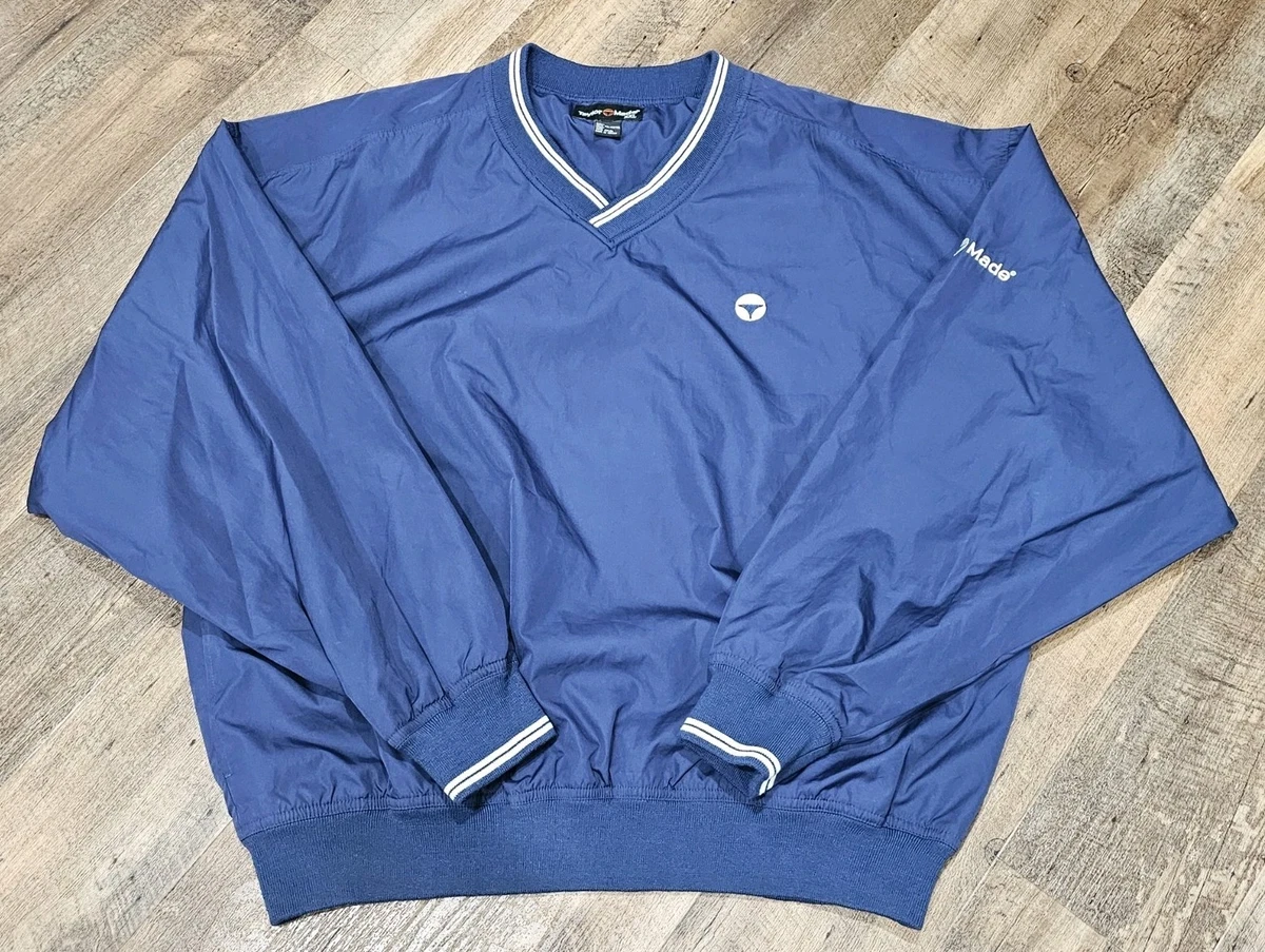 TaylorMade ネイビー ジップアップセーター TaylorMade Polyester Outer Shell Coats, Jackets & Vests for Men