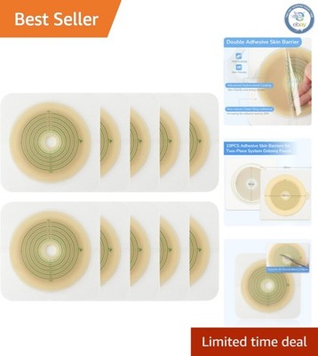 Hydrocolloid Skin Barrier 10pcs - Non-Woven, Cut-to-Fit for Comfort and Security