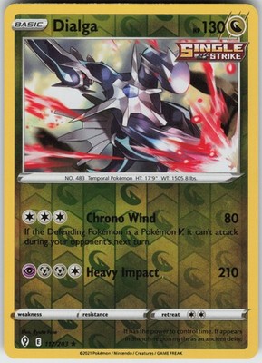 PO-06 Reverse Holo Dialga 112/203 Holo Rare SWSH07: Evolving Skies