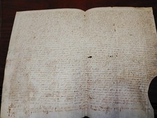 ANNO 1509 PERGAMENA MANOSCRITTA DI CASTIRAGA VIDARDO (LODI)