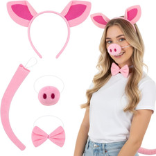 Schwein Kostüm, Piggy Nase Verkleidung, Vier...